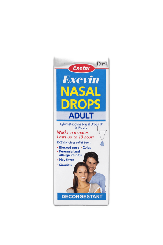 Exevin Xylometazoline 0.1?Ult Nasal Drops