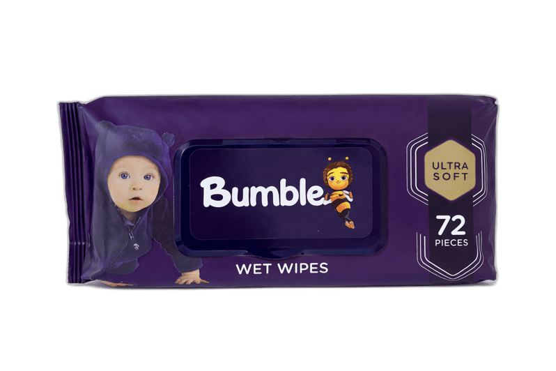 Bumble Baby Wipes 72'S