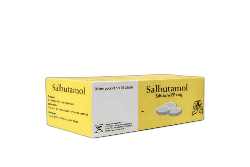 Salbutamol 4Mg Tab 500'S