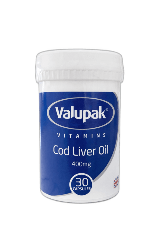 Valupak Cod Liver Oil 400Mg Caps 30S