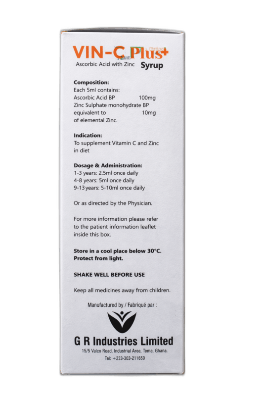 Vin C Plus Syrup 100Ml