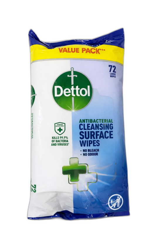 Dettol Antibacterial Wipers 72'S